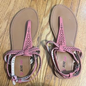 Pink Sandals - size 8!